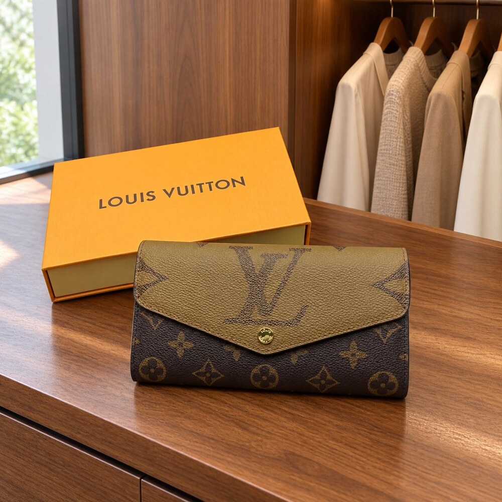Louis Vuitton Sarah Wallet in Monogram Canvas